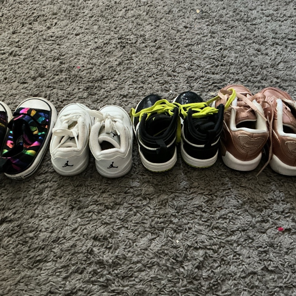 Jordan Kids Sneakers Set - Black, White, Pink